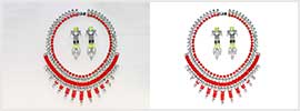Jewelry image for complex clipping path