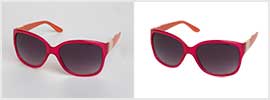 Sunglass Clipping Path for white background.