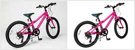 Bicycle super complex clipping path and background removal