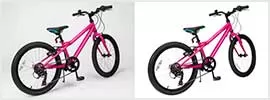 Bicycle super complex clipping path and background removal