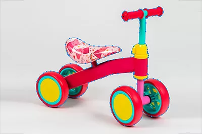 Baby cycle toddler kids bike visual image for clipping path creation before