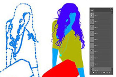 Multiple clipping path pricing after image