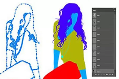 Multiple clipping path pricing after image