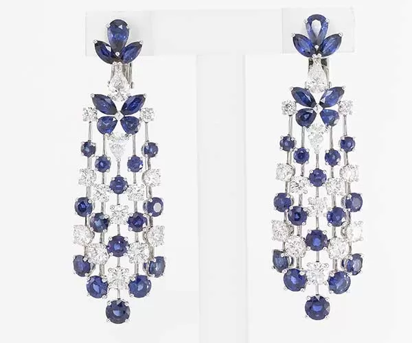 Dimond ear ring retouching service before portfolio image clipping path