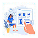 E-commerce and retailers illustration