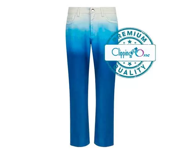 Denim jeans pant visual after wrinkles removal and image retouching services