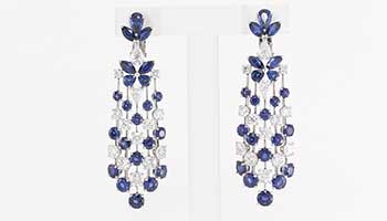 Diamond earring retouching for e-commerce image editing before portfolio visual