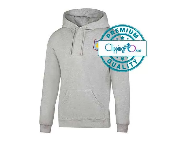 Gray pullover hoodie visual after ghost mannequin photo editing services