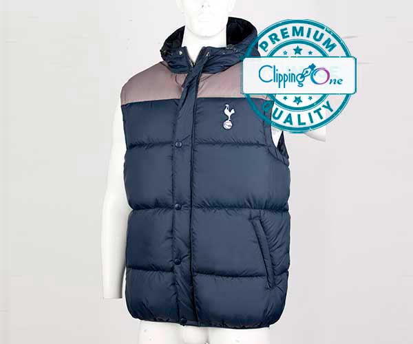 Hotspur boys gilet jacket body warmer visual before ghost mannequin services applied