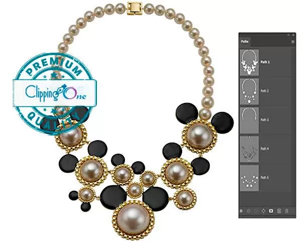Jewelry image visual after professional multi-clipping path service applied, edited