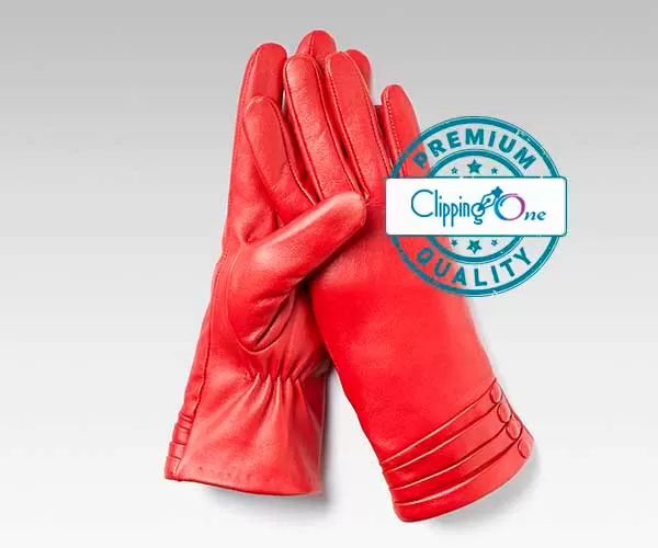 Leather hand gloves visual with color change services