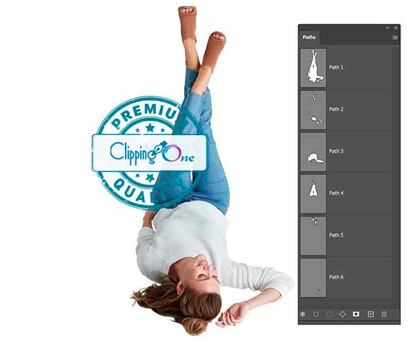 Model photo multiple clipping mask services visual after edited