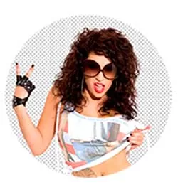 Model photo background removal edited visual for professional image masking services