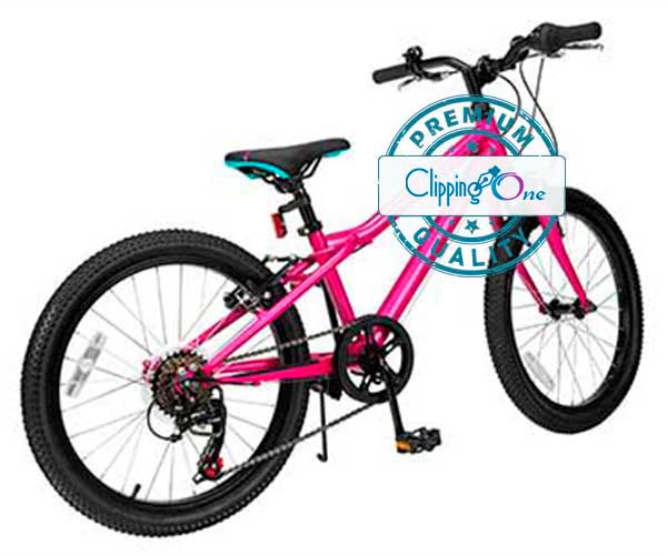 Pink bicycle visual image editing and professional clipping path services, edited