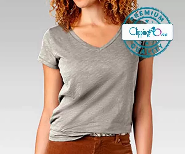 Women t-shirt visual before color change editing services