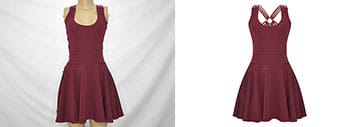 Ghost mannequin photo editing services for clothing before and after