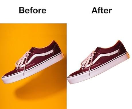 Shoe on a pure white background